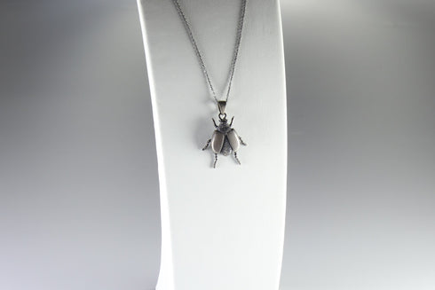 Gümüş Uğur Böceği Kolye
