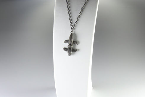 Gümüş Timsah Kolye