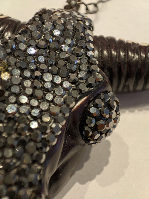 Şaman Gümüş Kolye - Boğa