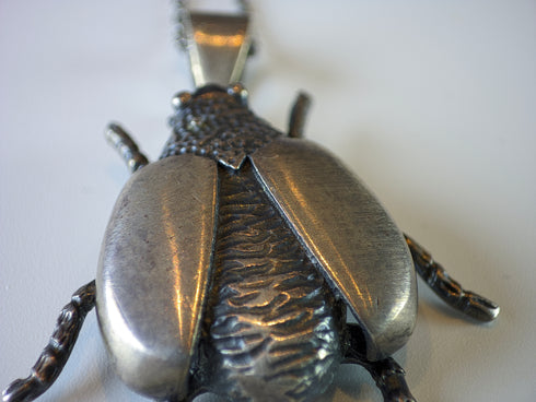 Gümüş Uğur Böceği Kolye