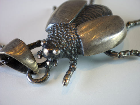 Gümüş Uğur Böceği Kolye